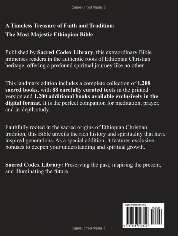 The Majestic Ethiopian Bible: 540 Pages of Ancient Wisdom and Spiritual Heritage