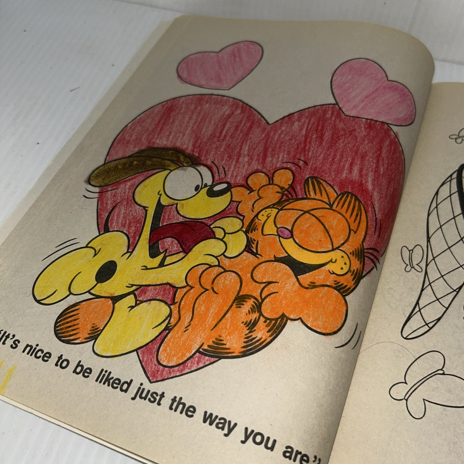 Garfield 1988 A Coloring Book Golden 31 Pages Vintage Used See Pics/80