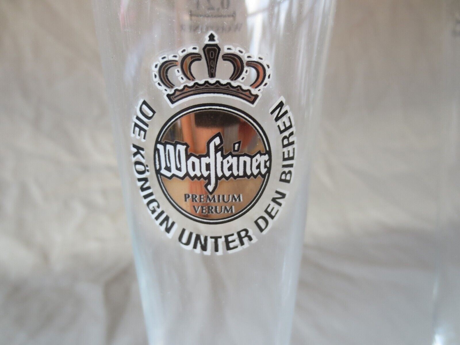 Warsteiner (Warstein) – Set of 2 – German Beer Glasses 0.2 Liter – “Tulip” – NEW