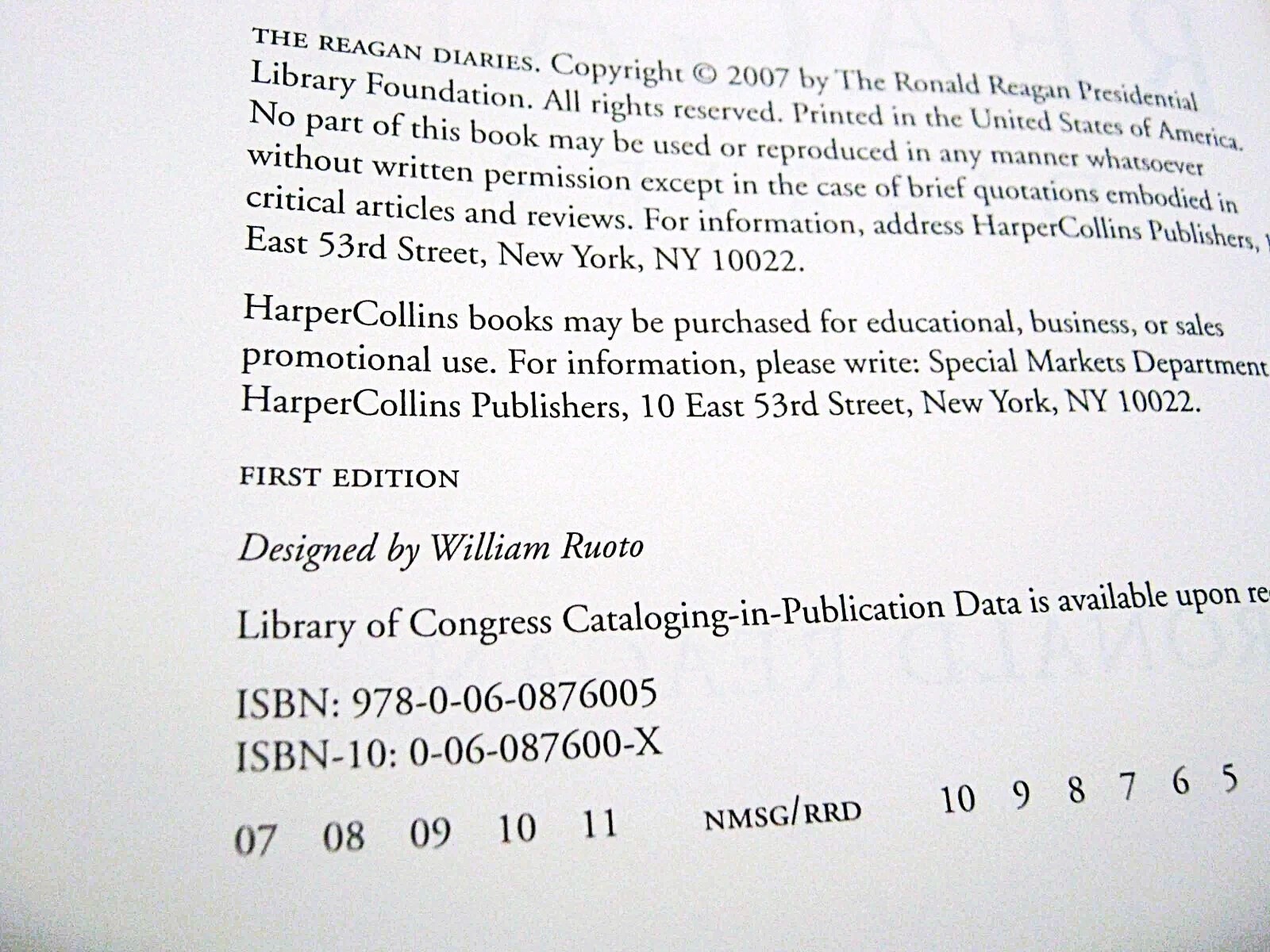 The Reagan Diaries ~ Ronald Reagan & Douglas Brinkley-SUPERB Hardcover Free Ship
