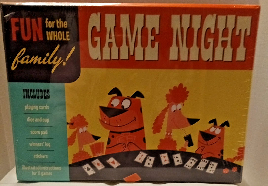 “Game Night” Games for The Entire Family Illustrated Instructions 11 Games NEW