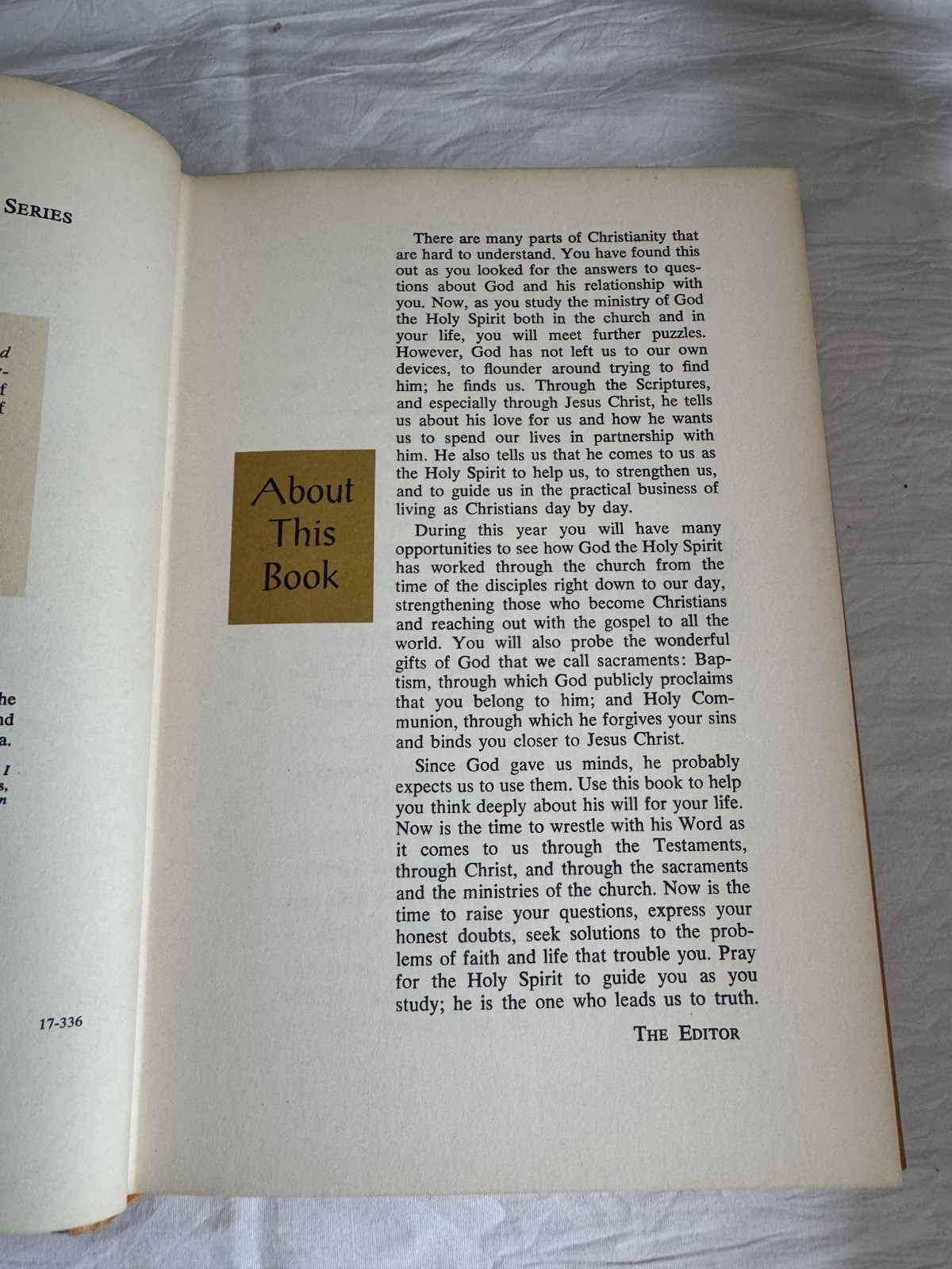 I Believe In The Holy Spirit and The Church Hardcover Book Robert W Stackel 1966