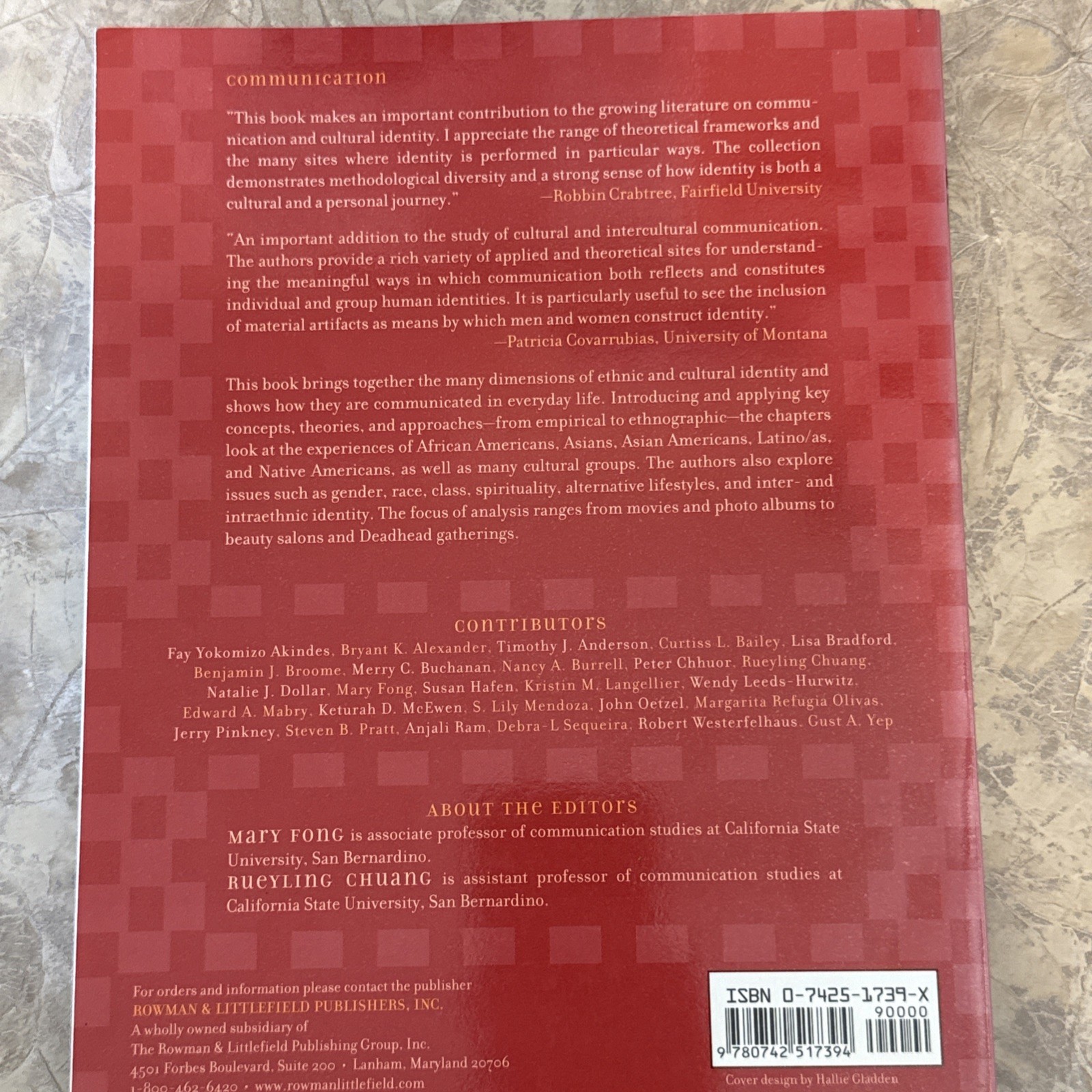 Communicating Ethnic and Cultural Identity by Mary Fong, Chuang, Rueyling