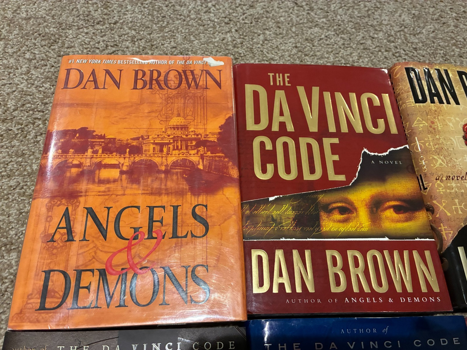 Robert Langdon – Complete 6-Book Hardcover Series Set – Dan Brown – RARE!