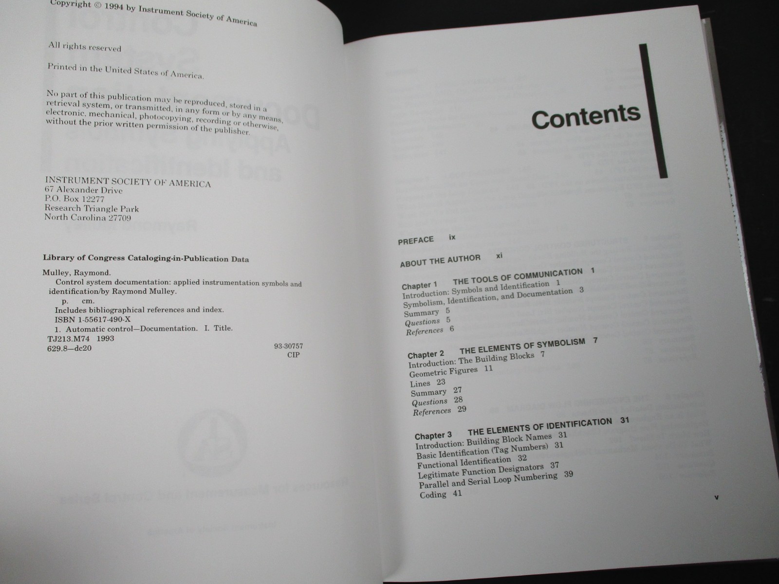 CONTROL SYSTEM DOCUMENTATION: APPLYING SYMBOLS AND By Raymond Mulley Hardcover