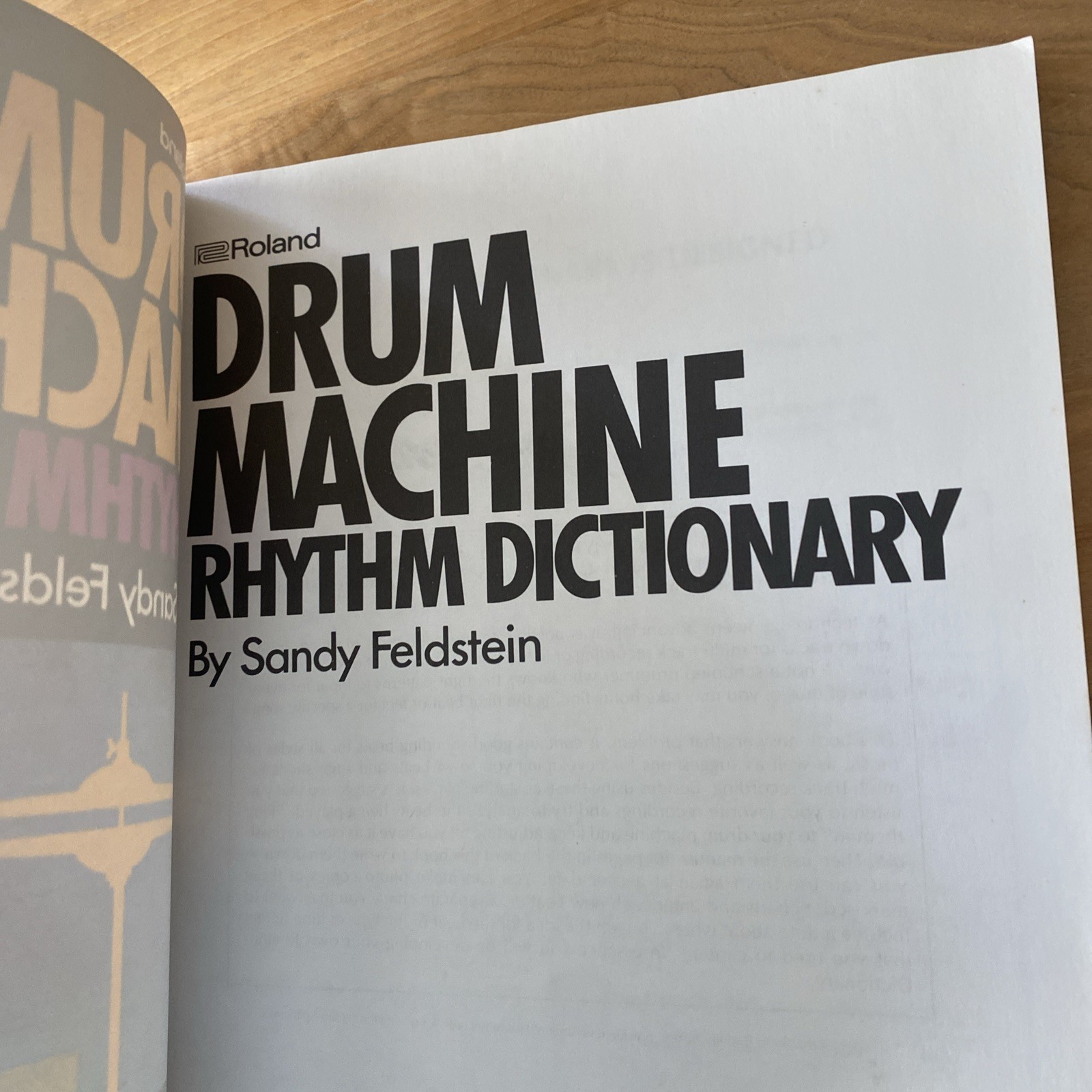 ROLAND DRUM MACHINE RHYTHM DICTIONARY By Sandy Feldstein