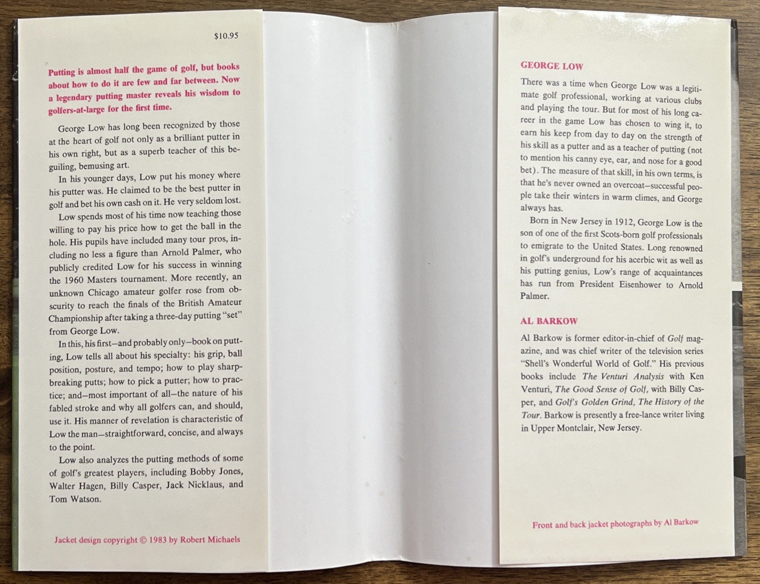 The Master of Putting 1986 Hardcover By George Low