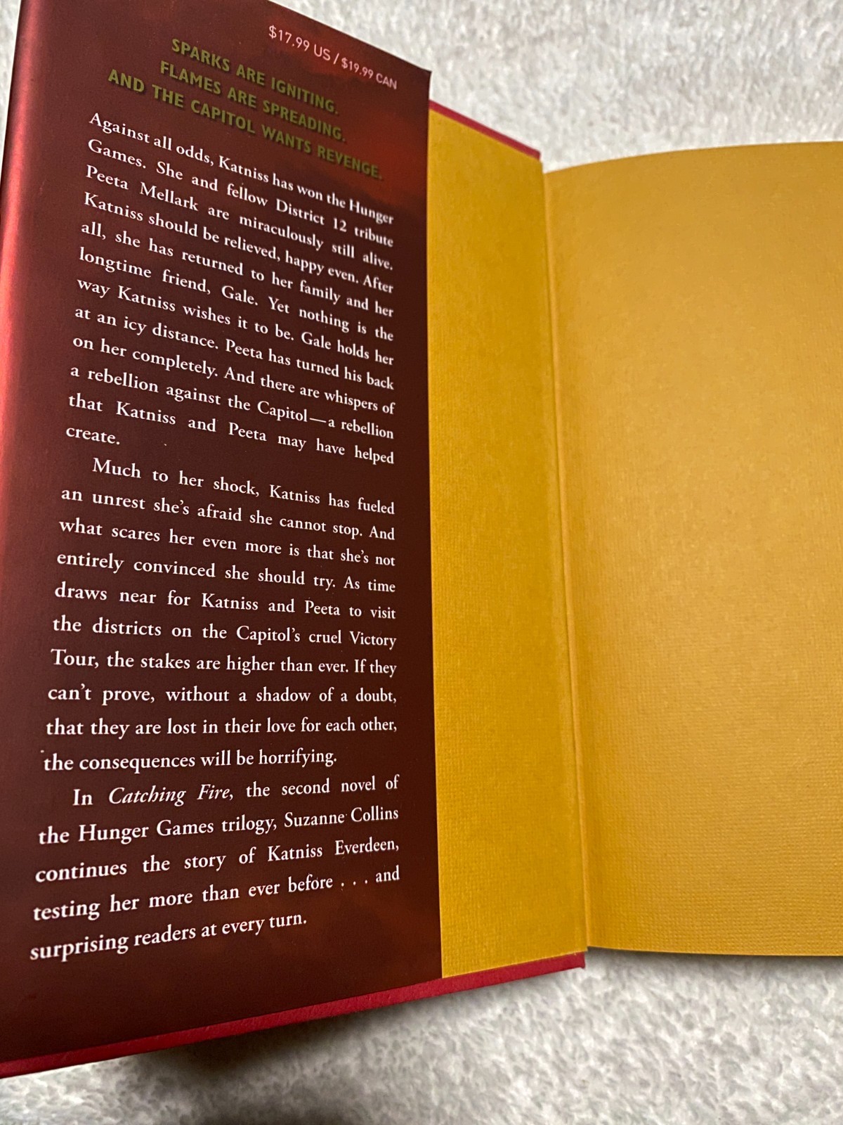 Catching Fire Suzanne Collins HC First Edition 2009 Hunger Games Book 2 VG+