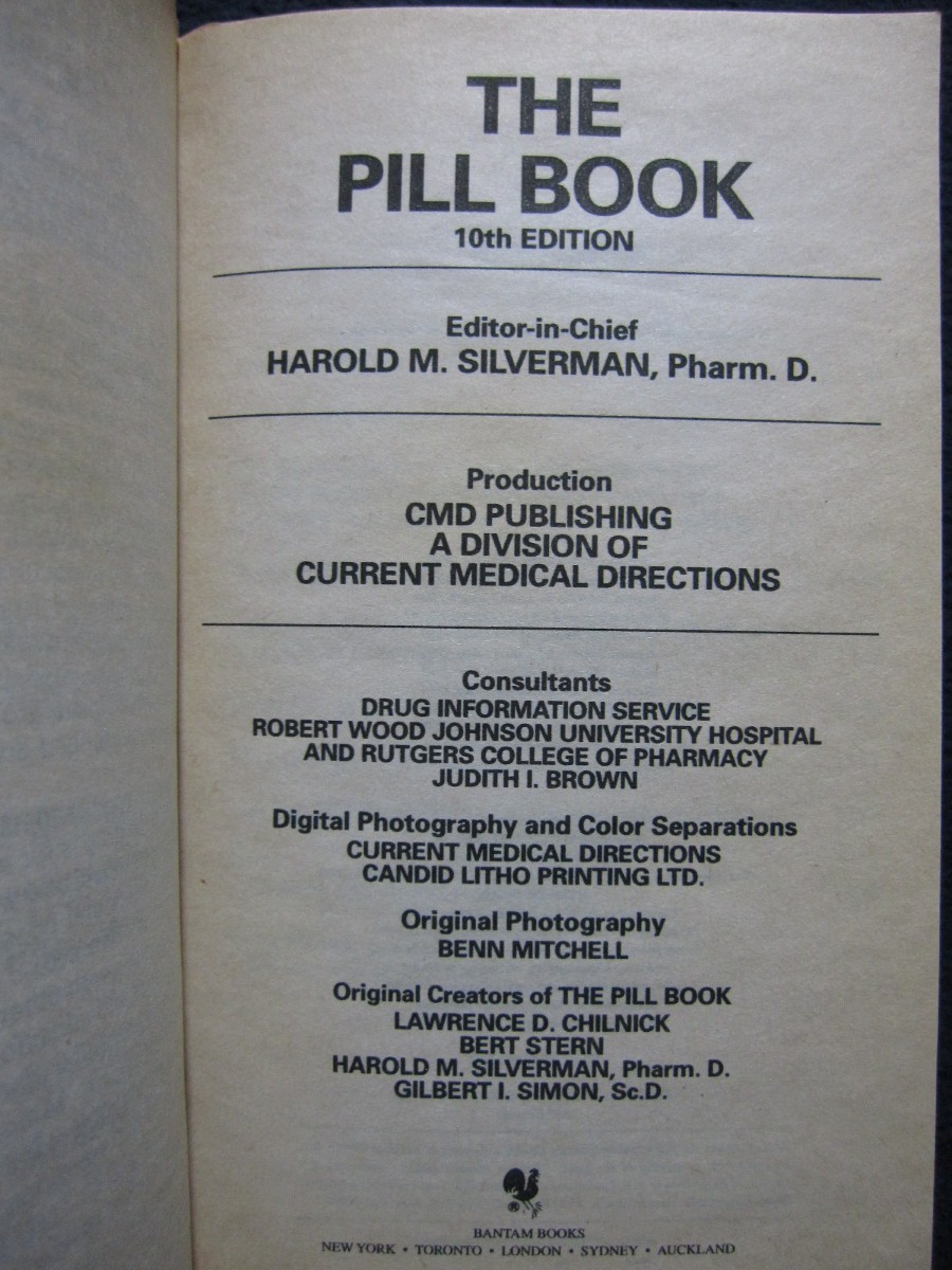 The Pill Book 10th Edition New and Revised [Paperback] Harold M. Silverman