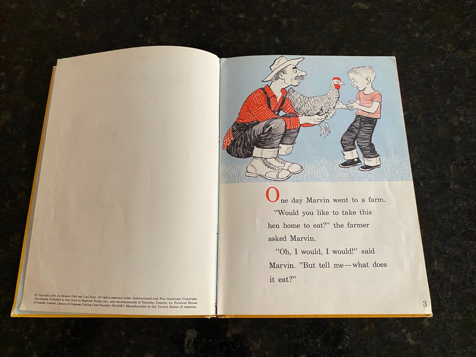Vintage 1959 Bennett Cerf’s Book of Laughs Beginner Book Hardcover 6.75″ x 9.25″