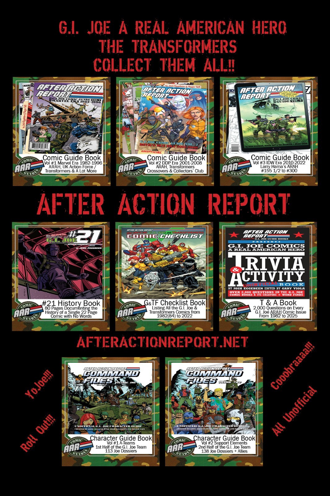 G.I. Joe ARAH Trivia & Activity After Action Report Over 2,000 Q&A in 260 pages