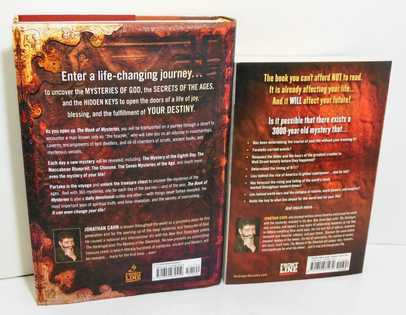 JONATHAN CAHN LOT Book of Mysteries AND Mystery of The Shemitah Cycles Secrets