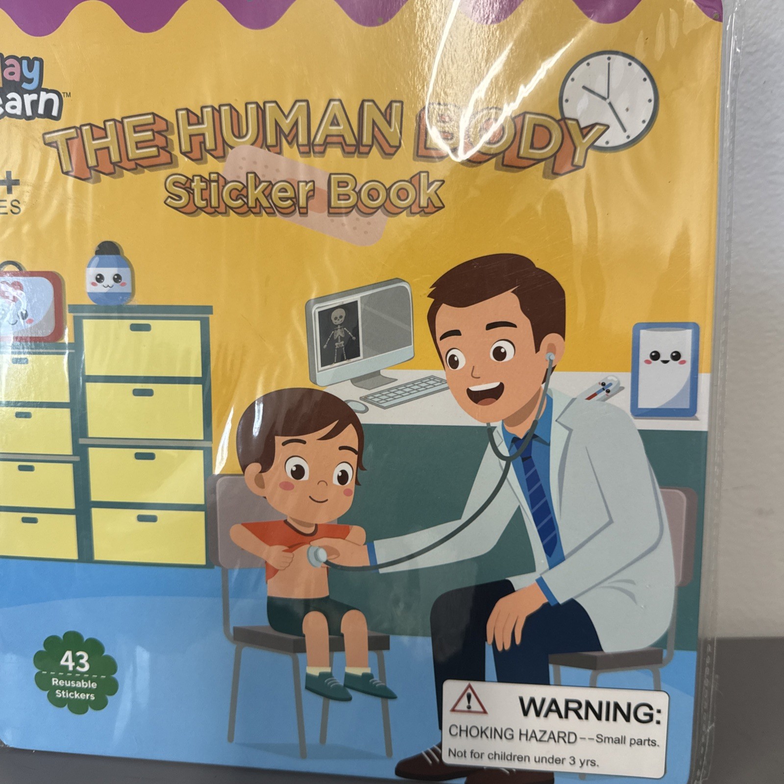 Human Body Sticker Book Paperback Book