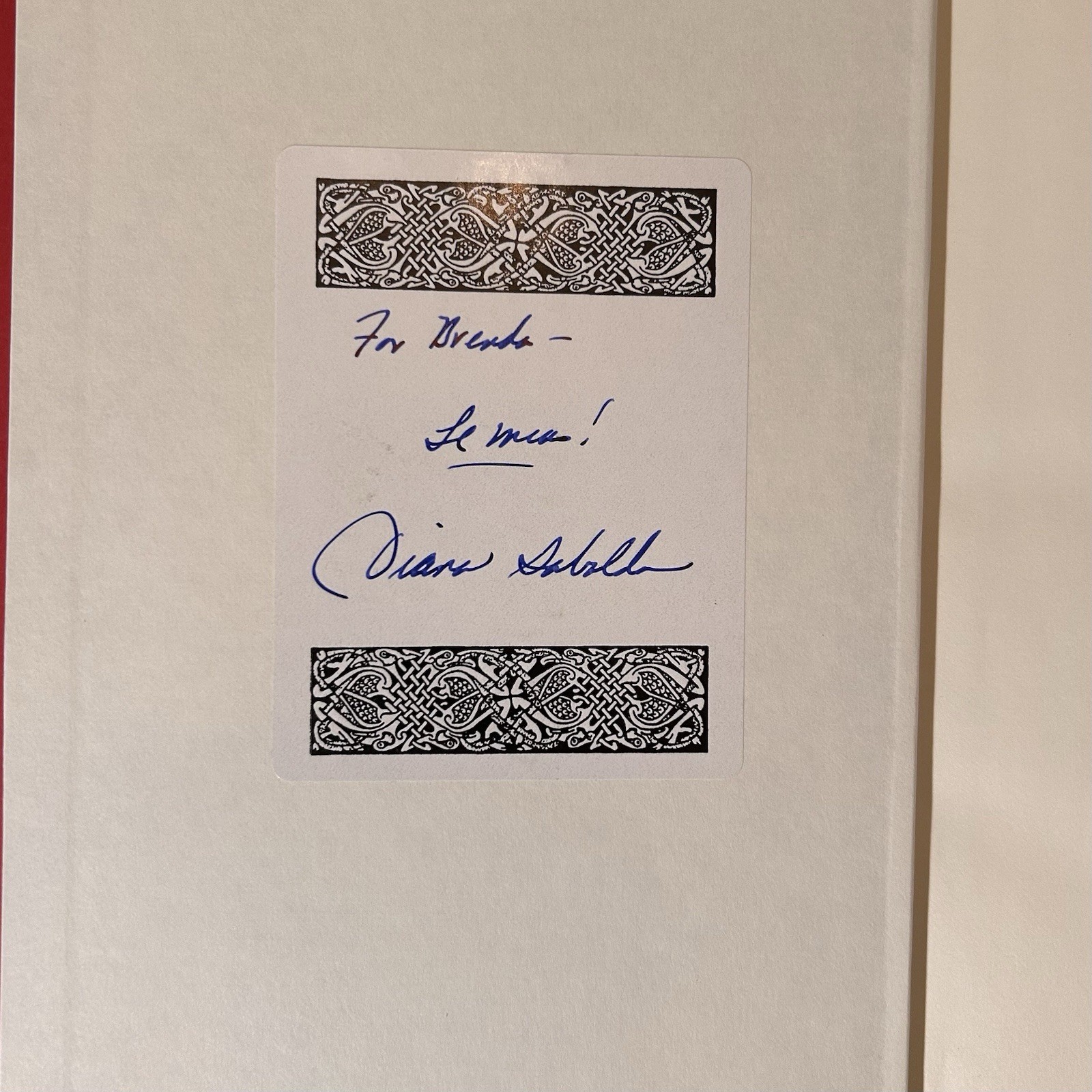 DRUMS OF AUTUMN Diana Gabaldon SIGNED Fantasy Outlander #4 HCDJ EXC