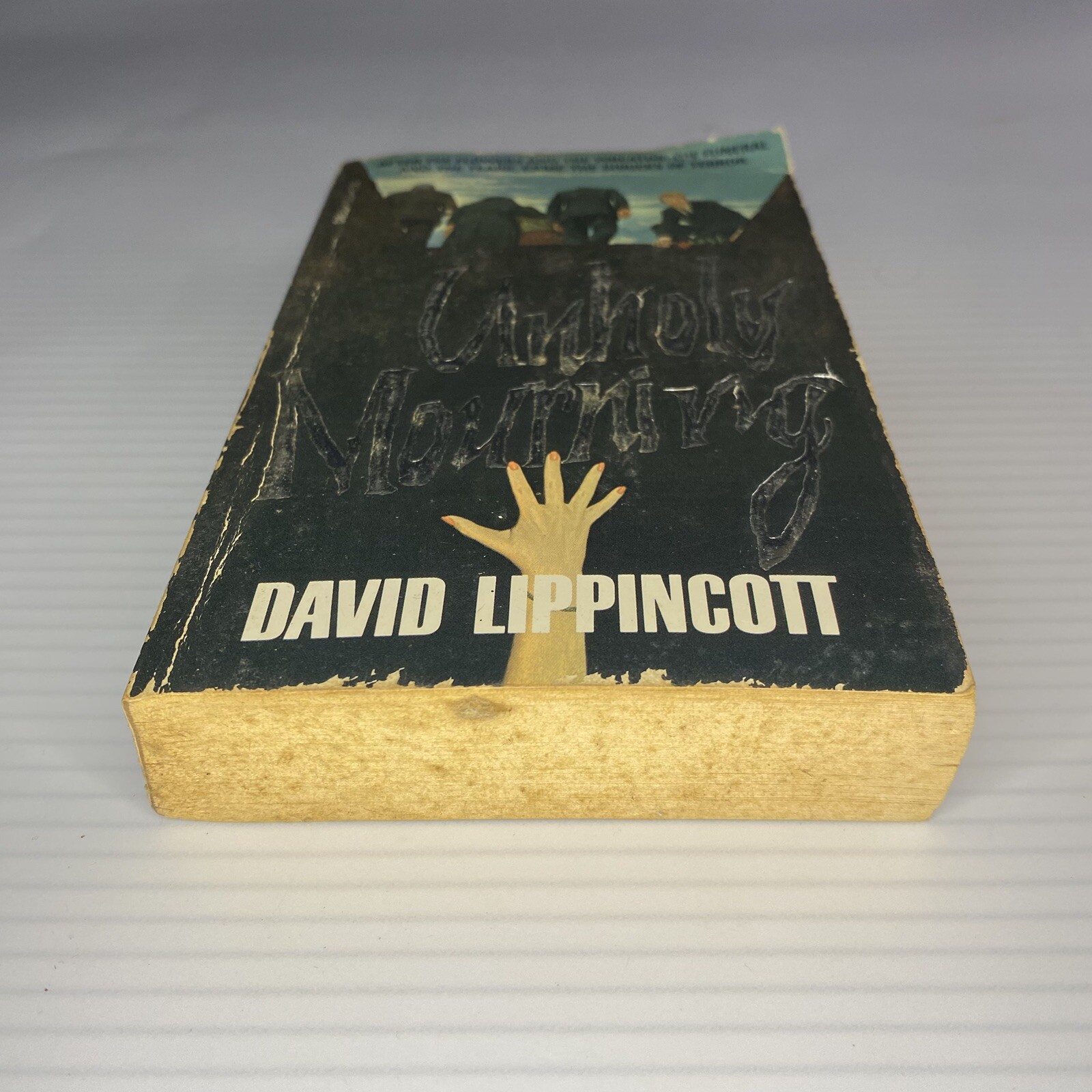 Unholy Mourning Horror Paperback Book by David Lippincott from Dell Books 1982