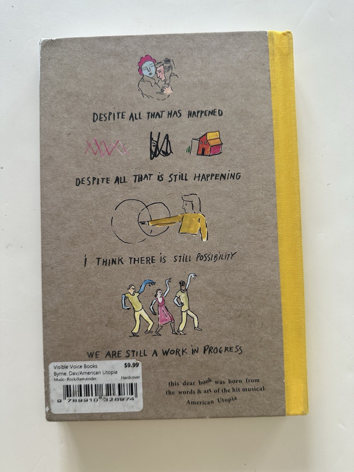 AMERICAN UTOPIA by David Byrne & Maira Kalman Book Words & Art 2020 HC w/Doodle