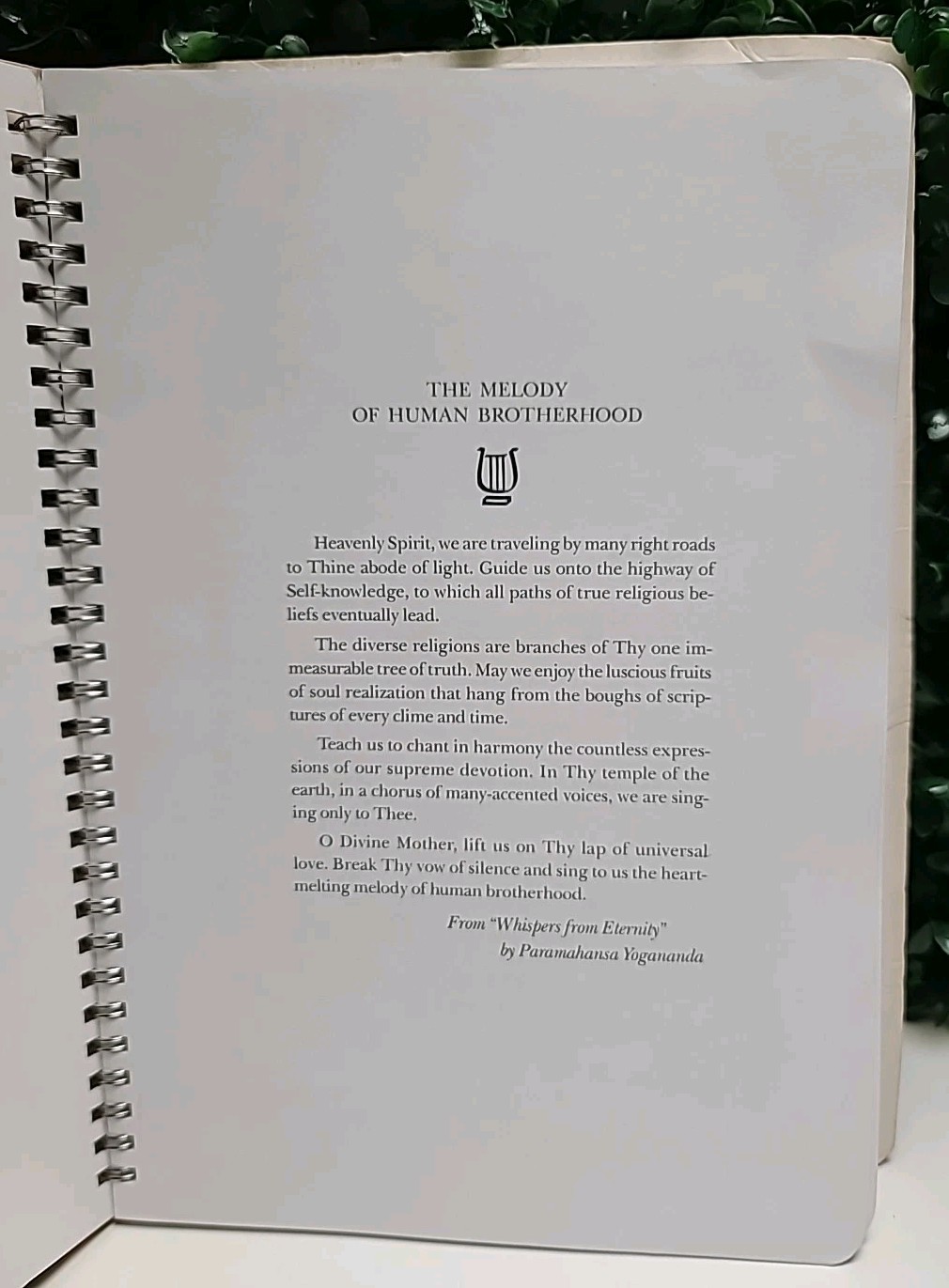 Cosmic Chants – Paramahansa Yogananda, 6th Edition 1991, Self-Realization Fellow