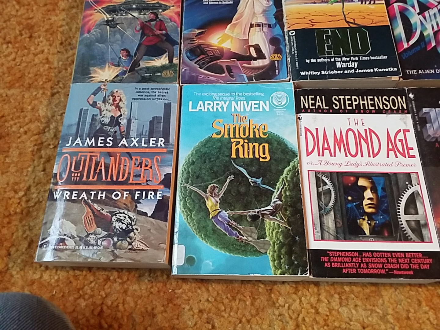 Large lot of 10 Mixed Vintage Fantasy Sci-fi Classic Books, Various Authors PB 1