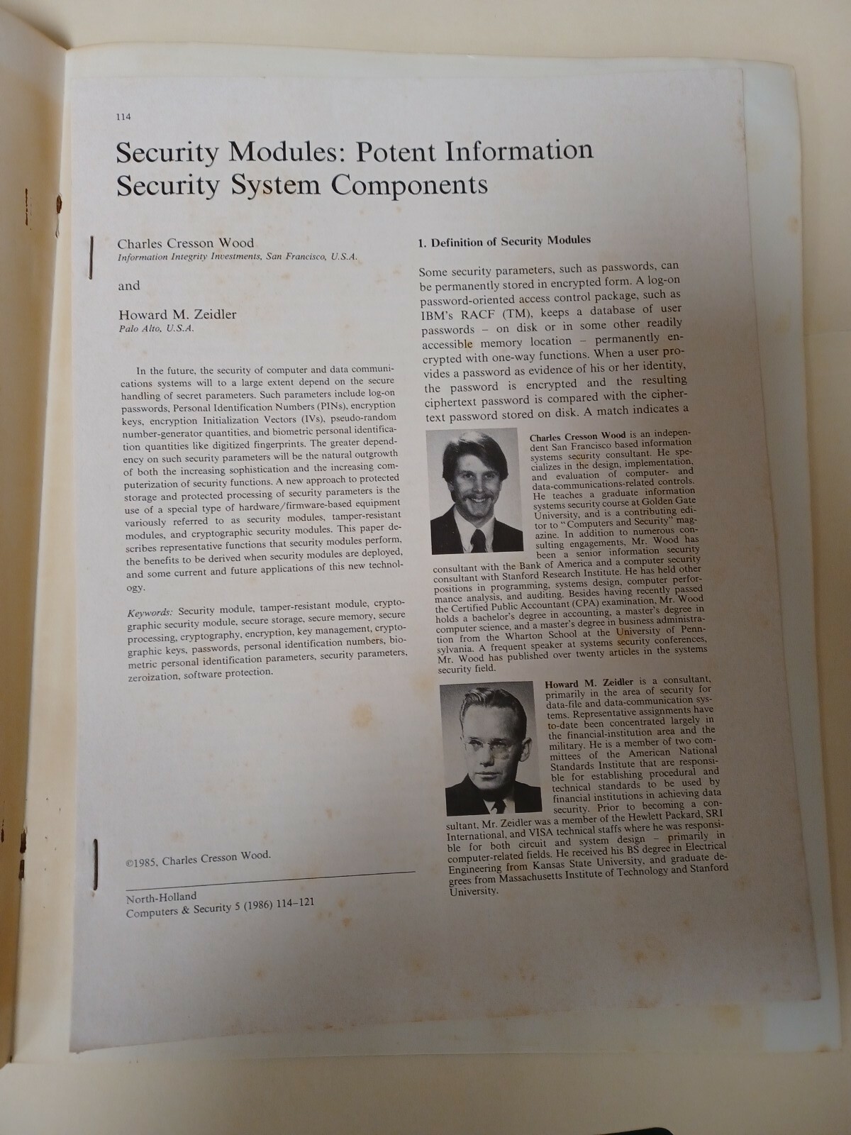 1983 Cipher Electronic Newsletter USC Technical Committee on Security MJP 332