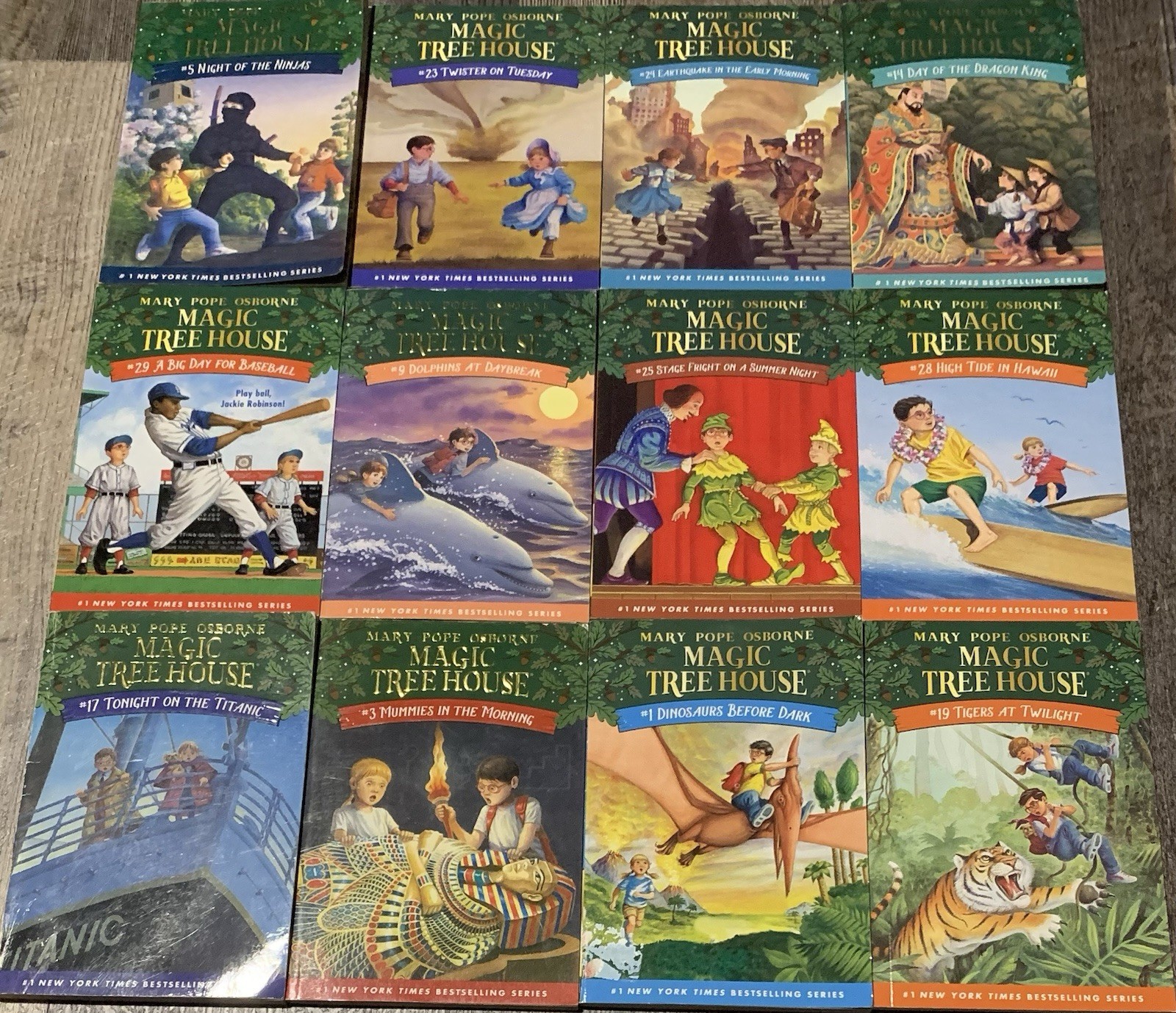 Lot Of 12: 1990s & 2000s Paperback Ed. Magic Tree House Books Set GOOD Condition