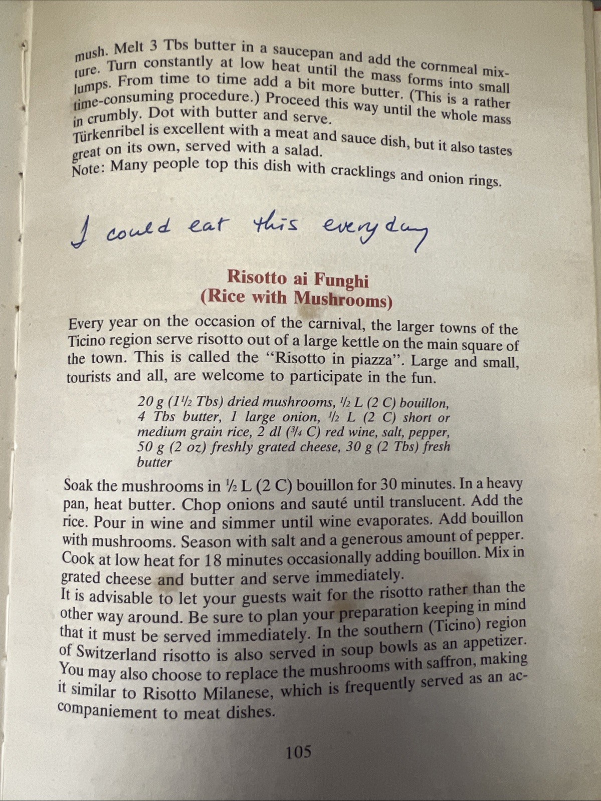 Cooking in Switzerland by Marianne Haltenbach 1989 HC