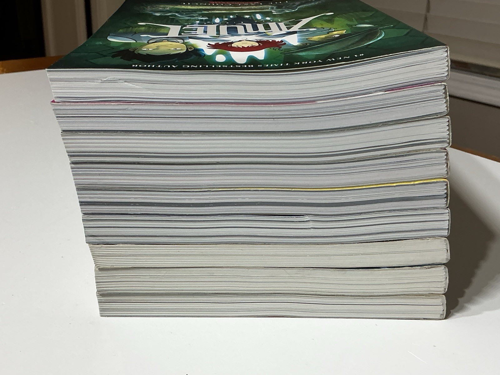 Lot 9 AMULET Books #1-9 Complete Series Set by Kazu Kibuishi Graphic Novels
