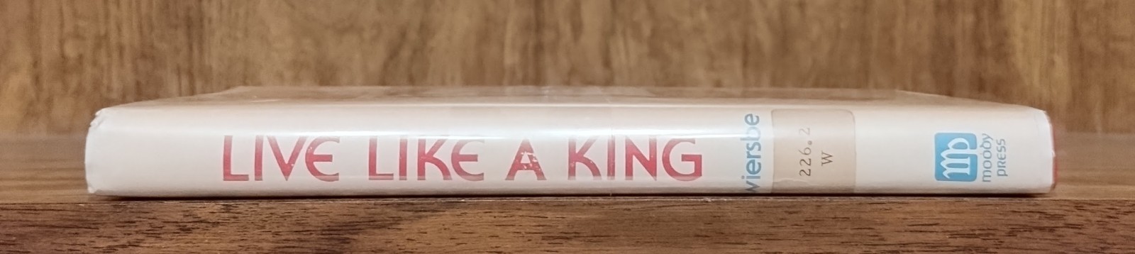 Live Like a King Warren Wiersbe Signed Moody Press 1976 Beatitudes Christian Har