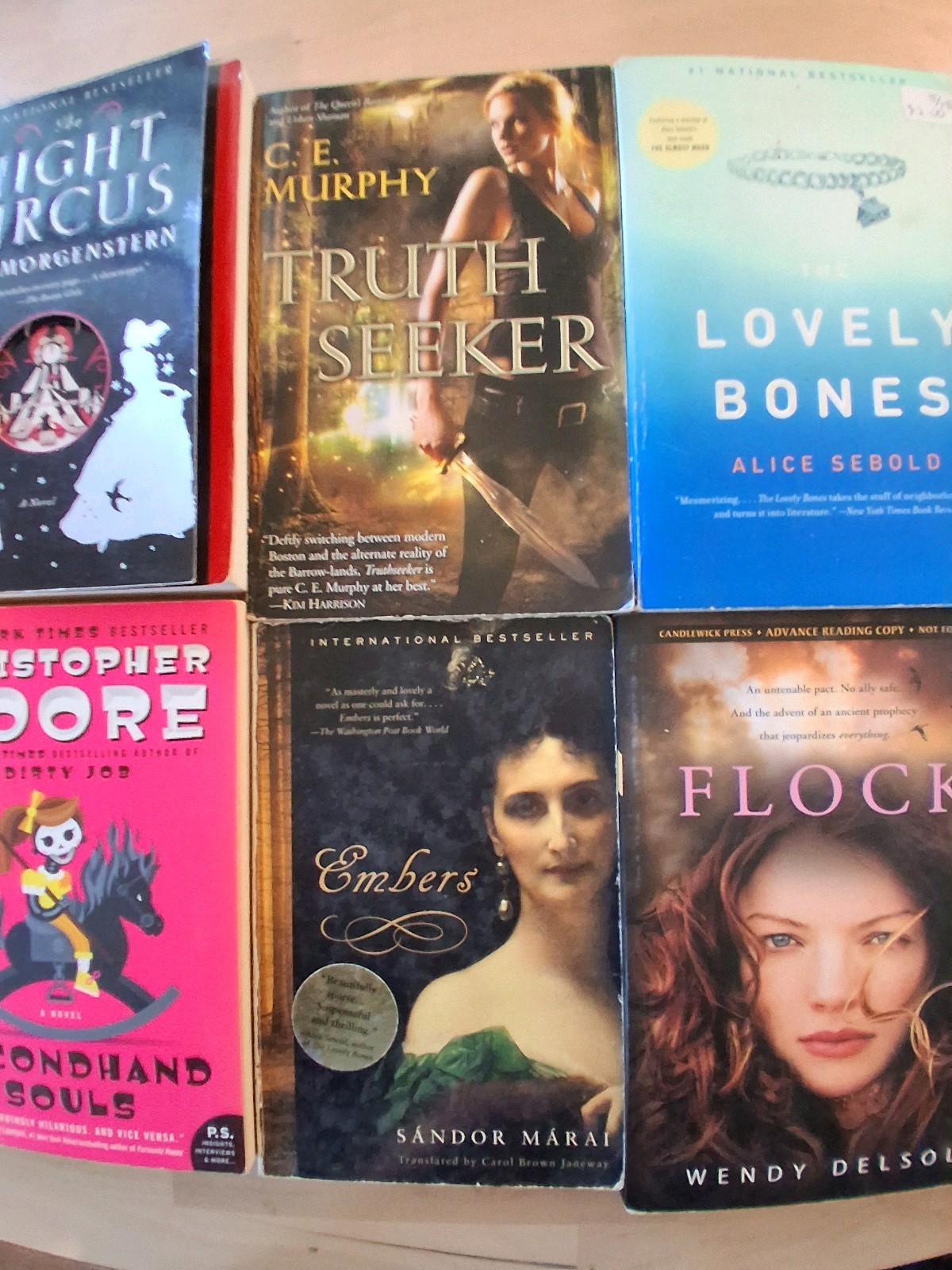 Lot Of 10 Miscellaneous Used Paperback Fiction Novels