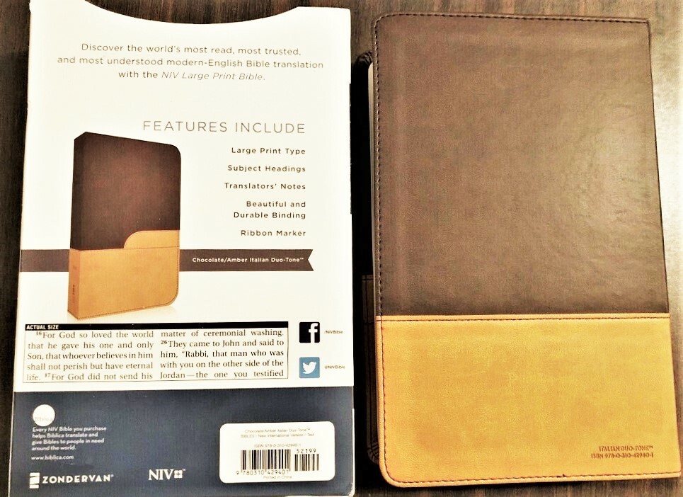 BRAND NEW Zondervan NIV LARGE PRINT BIBLE We Offer the BEST QUALITY on EBAY!