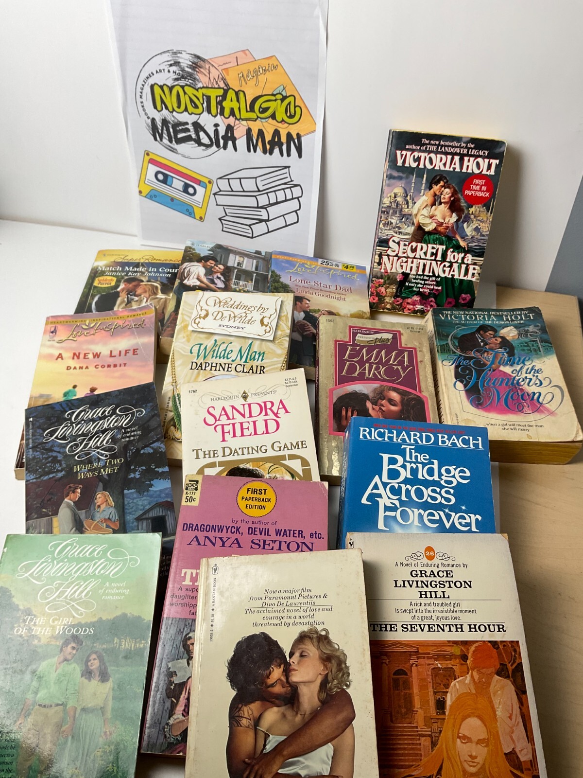 15 RANDOM Vintage ROMANCE Paperback Book lot