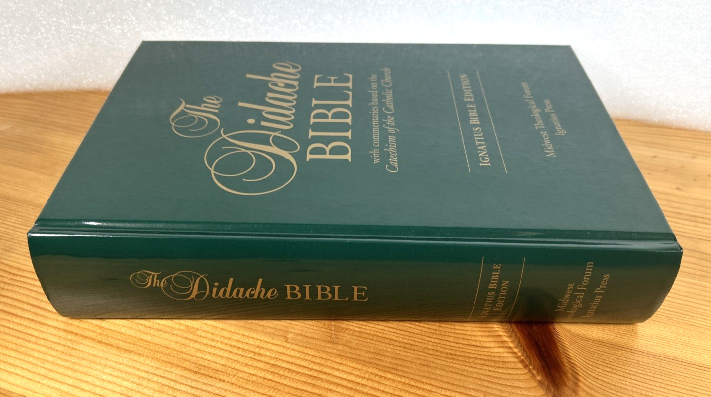 Didache Bible Green HC Ignatius Bible Edition Catechism Catholic Church Like New