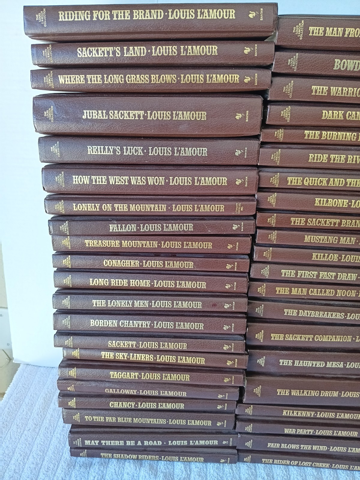 Louis L’Amour Collection – Set of 63 Volumes – Leatherette Hardcover Books