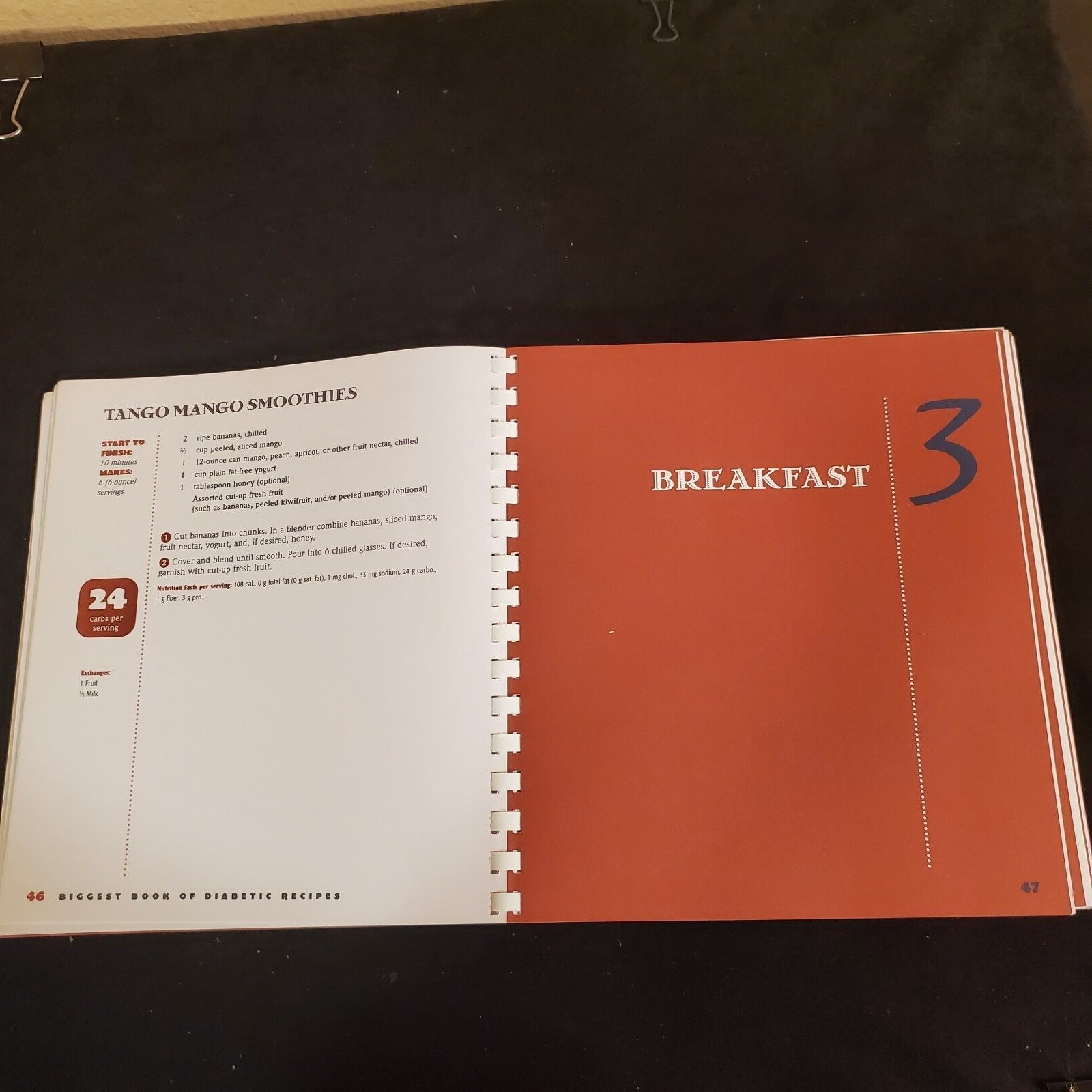 Better Homes and Gardens Biggest Book of Diabetic Recipes Spiral Bound 415 pages