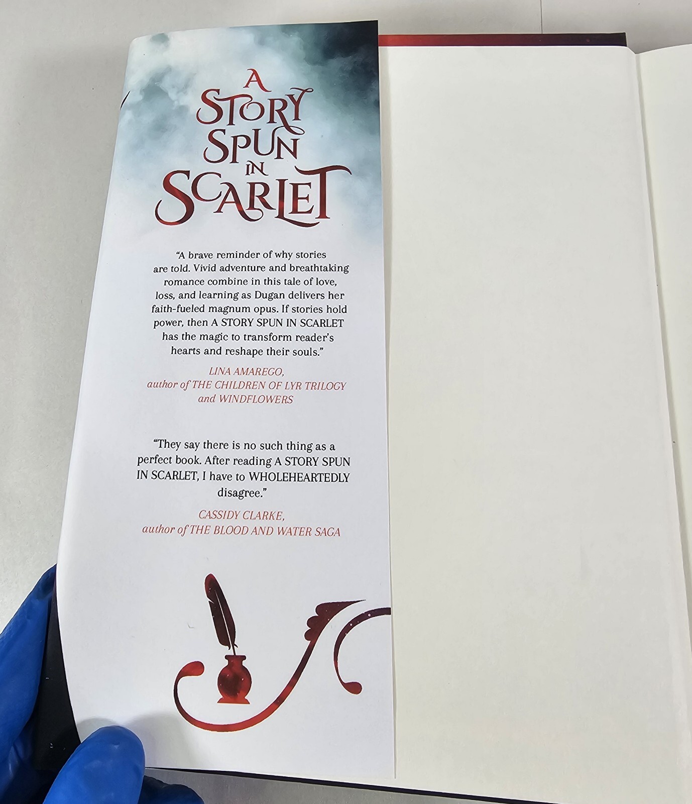 A Story Spun in Scarlet by R Dugan (Tales of Wonder and Woe) (HC, 2024) Signed!