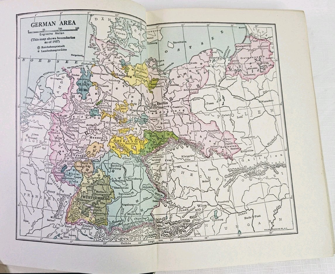 Concise German Grammar With Supplemenary Exercises BJ Voss 1944 Textbook HC