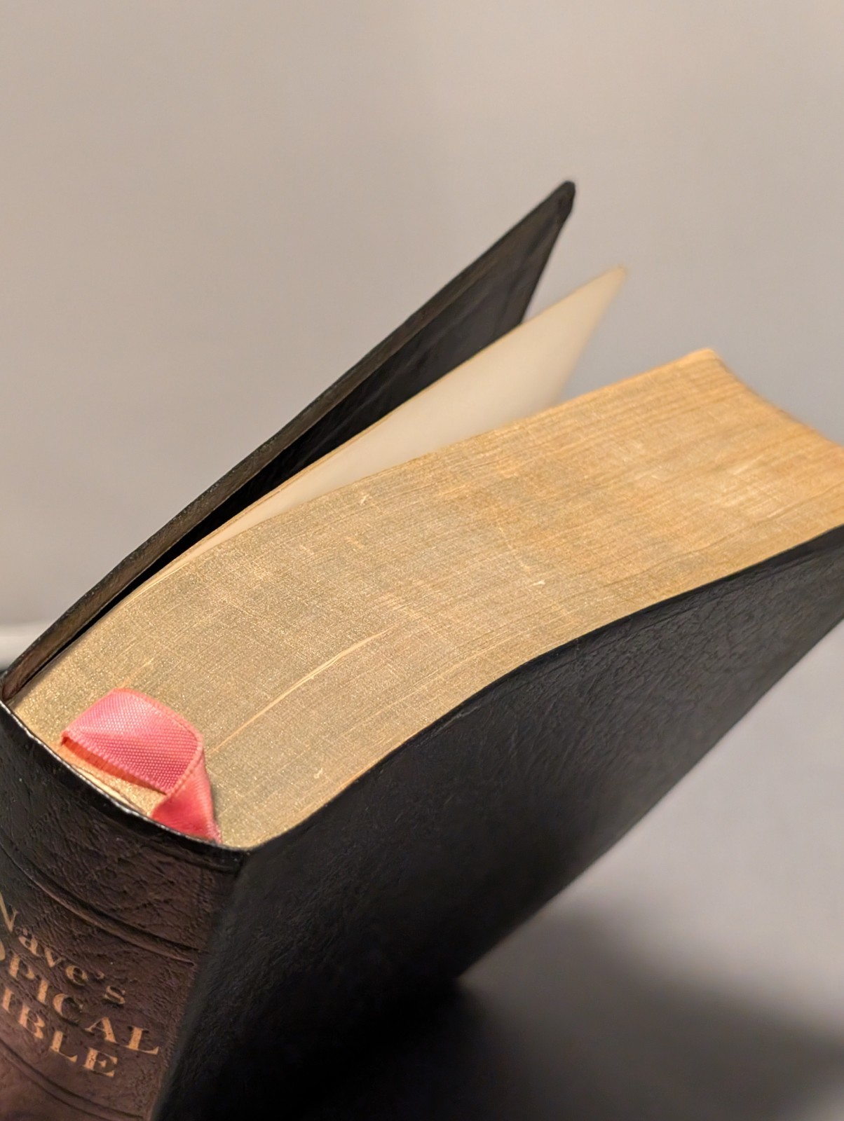 Nave’s Topical Bible Digest Black Leather Bound Thumb Indexed 1962 Southwestern