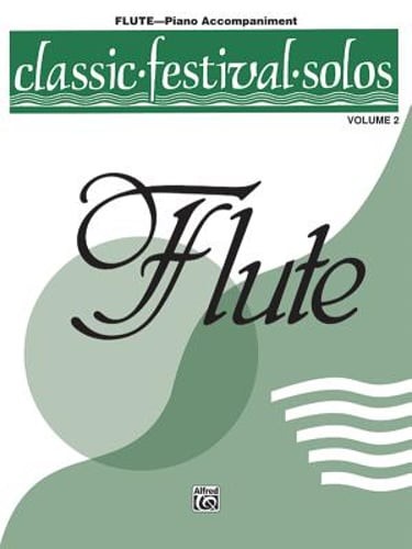 Classic Festival Solos (C Flute), Vol 2: Piano Acc. by Alfred Music: Used