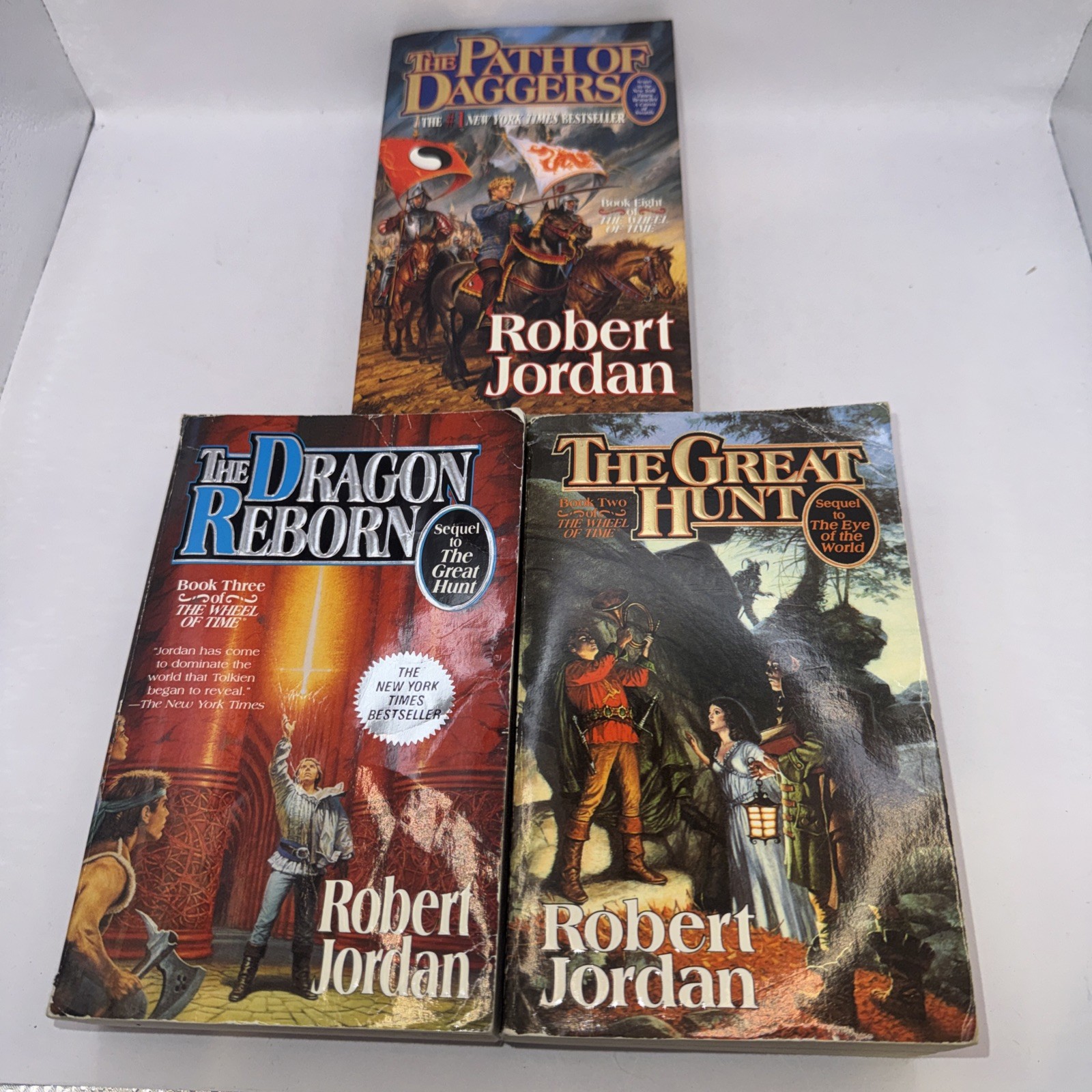 Wheel Of Time Series Lot of 3 Books # 2-3-8 Robert Jordan – Paperback Lot