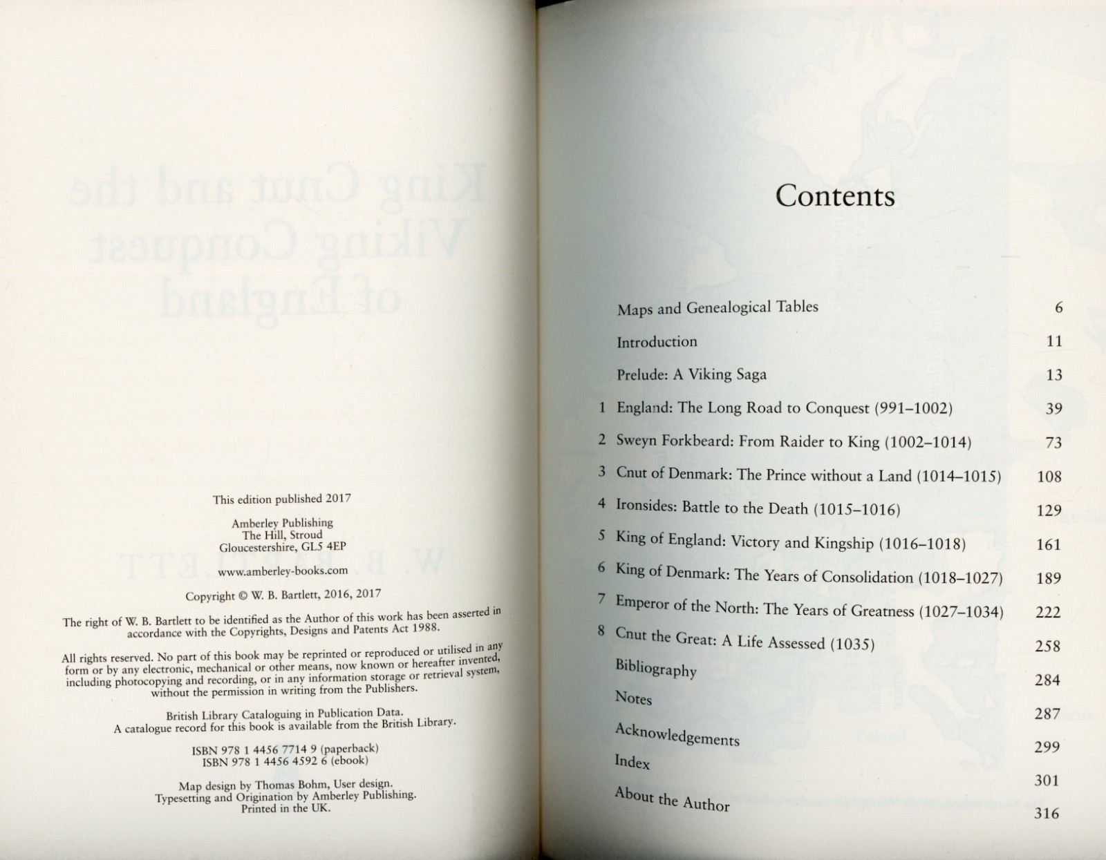 King Cnut and the Viking Conquest of England 1016 by W. B. BartlettVERY GOOD