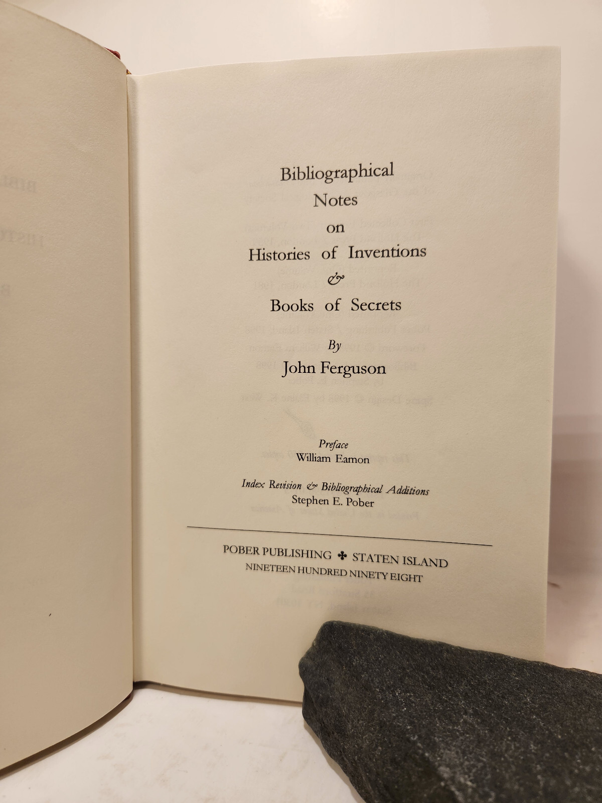 Books of Secrets / John Ferguson / Limited Reprint 1998 / Hardcover