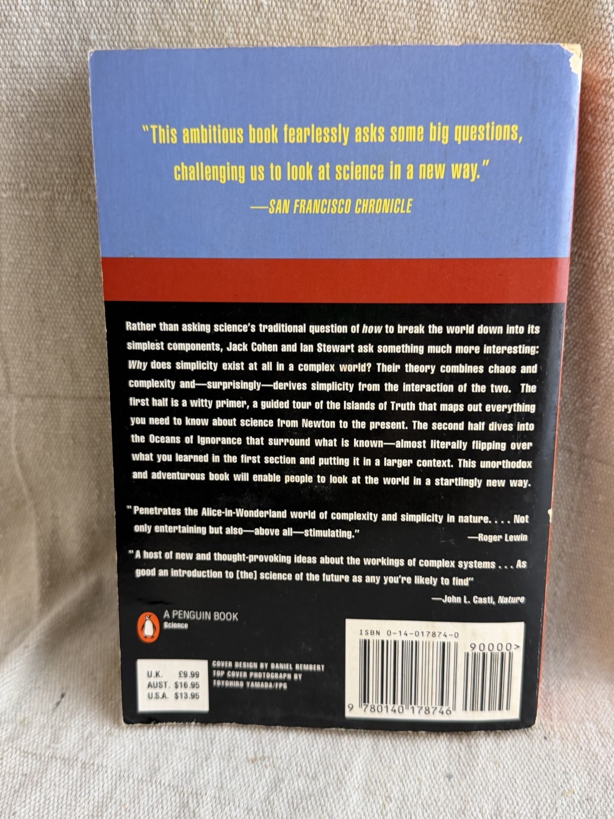 Chaos James Gleick & Collapse of Chaos Jack Cohen Ian Stewart Penguin Paperbacks