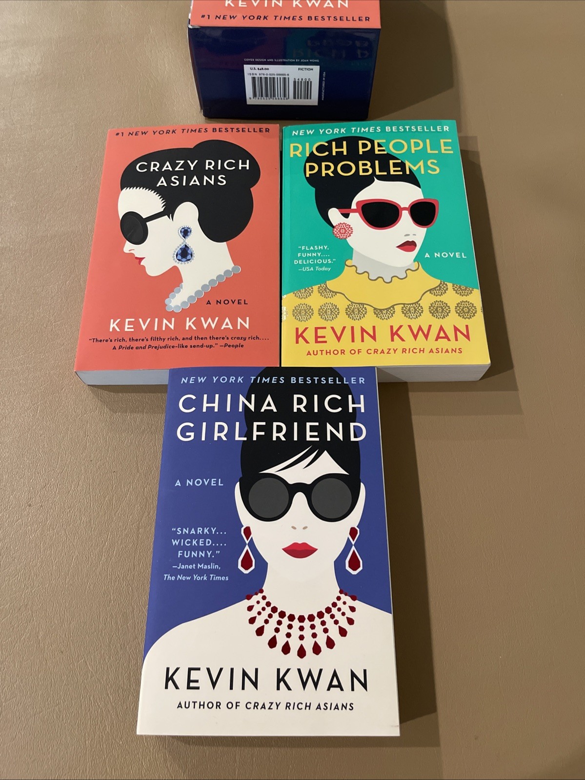 Crazy Rich Asians Trilogy Box Set by Kevin Kwan (2018, Trade Paperback)