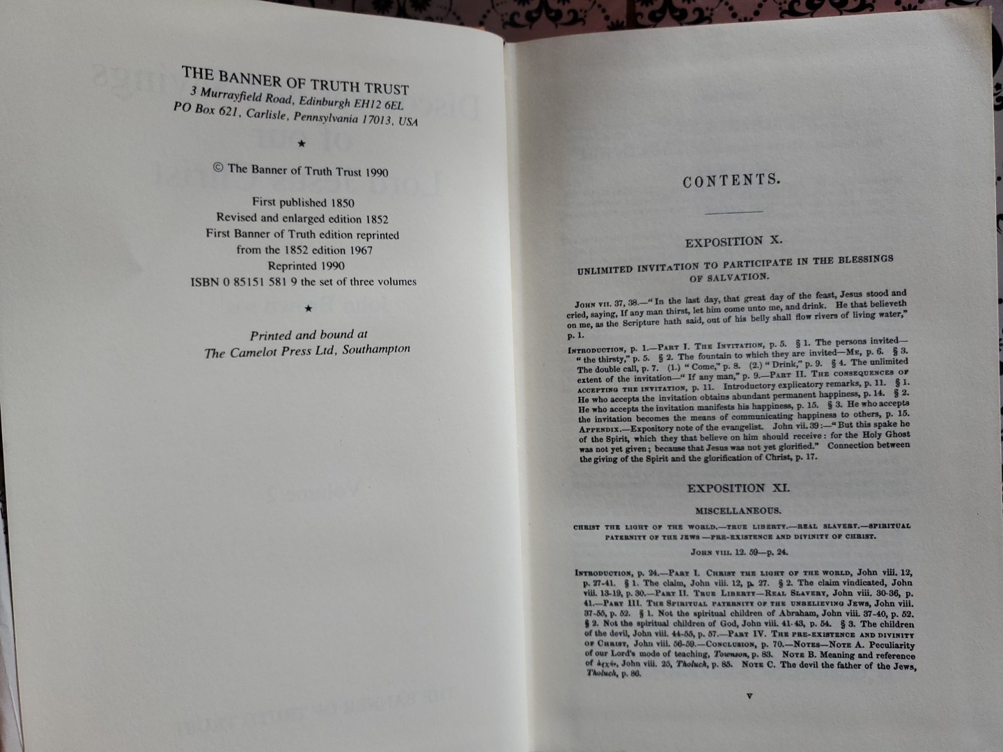 Discourses and Sayings of Our Lord Vol. 2 | John Brown | Banner of Truth Trust 1