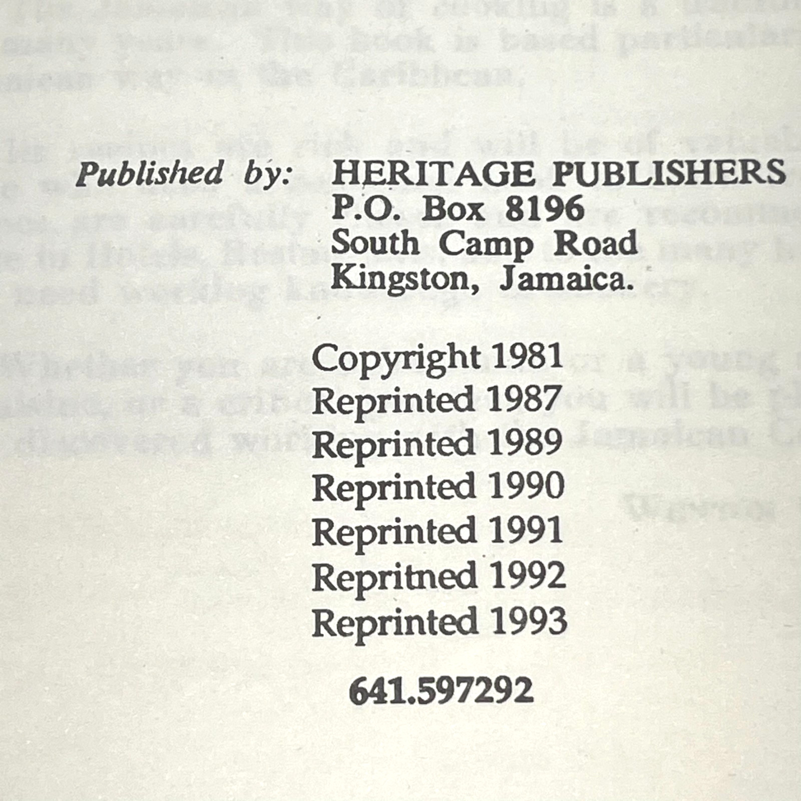 Jamaican Cookery Recipes From Old Jamaica Grandmothers Spence Caribbean Cuisine