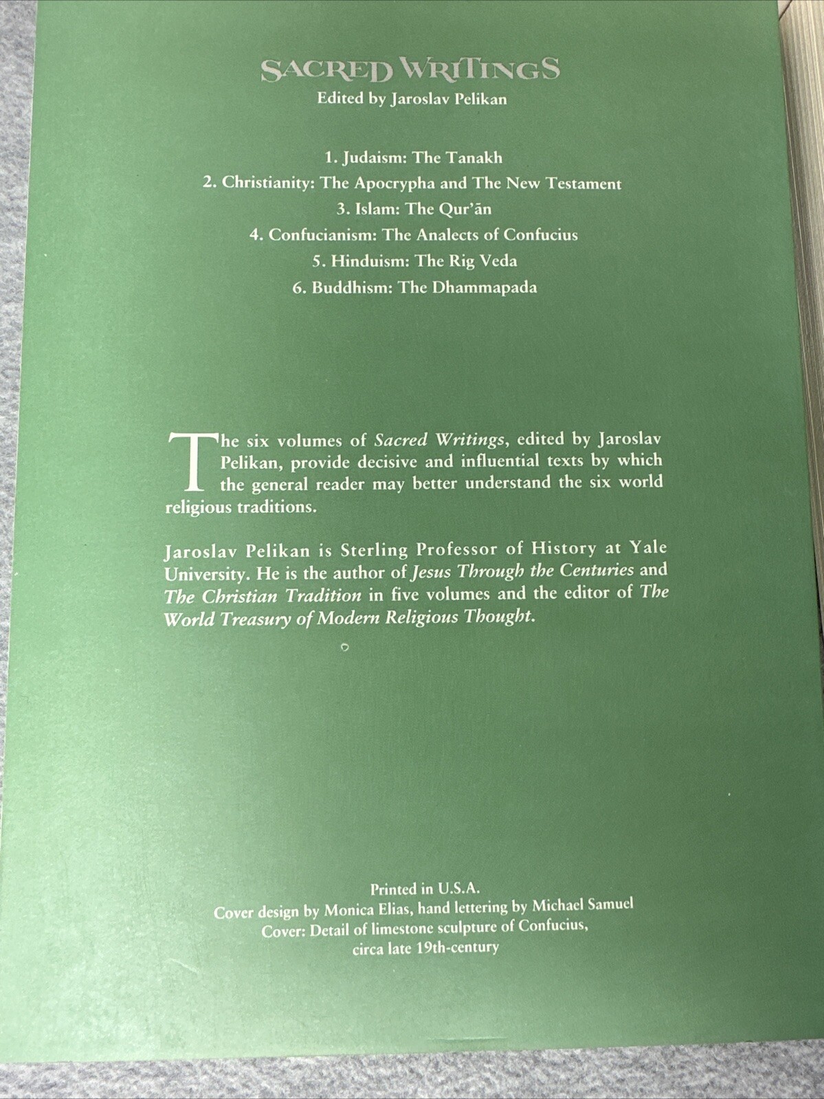 Sacred Writings: Six Volume Set (Volumes 1 through 6) Edited by Jaroslav Pelikan