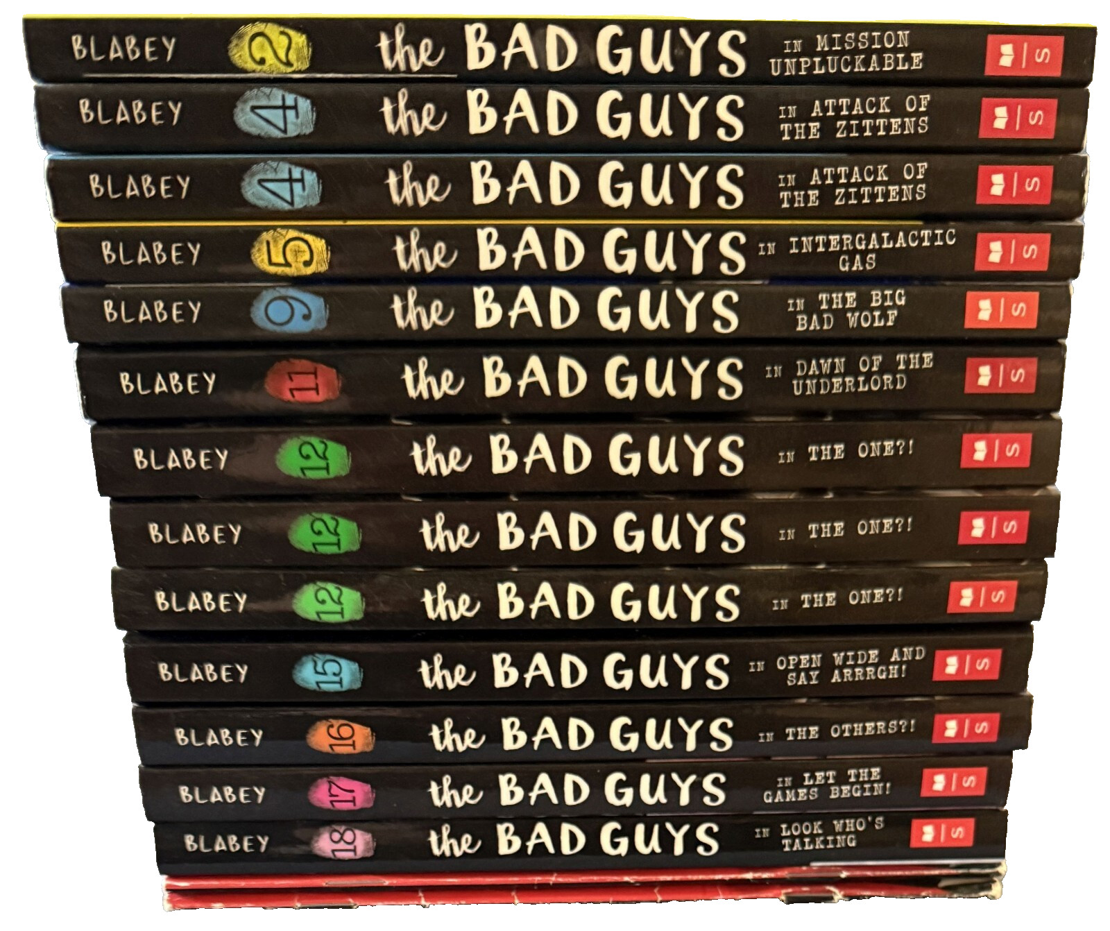 BAD GUYS ~ Create Your Own Lot of books by Aaron Blabey ~ VERY GOOD