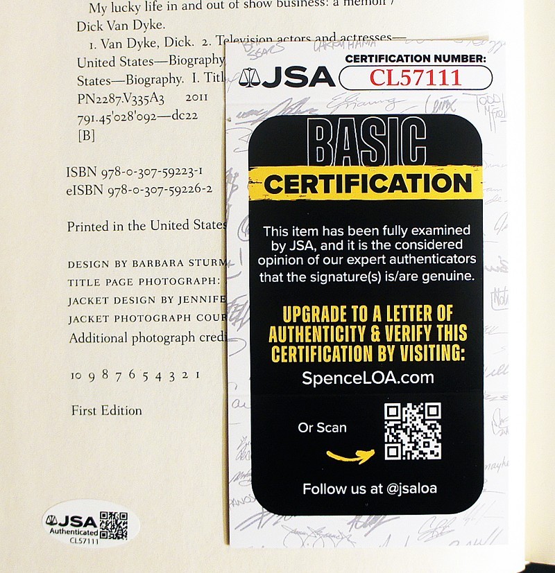 DICK VAN DYKE SIGNED My Lucky Life, 1st/1st JSA CERTIFIED, Unread Condition (15)