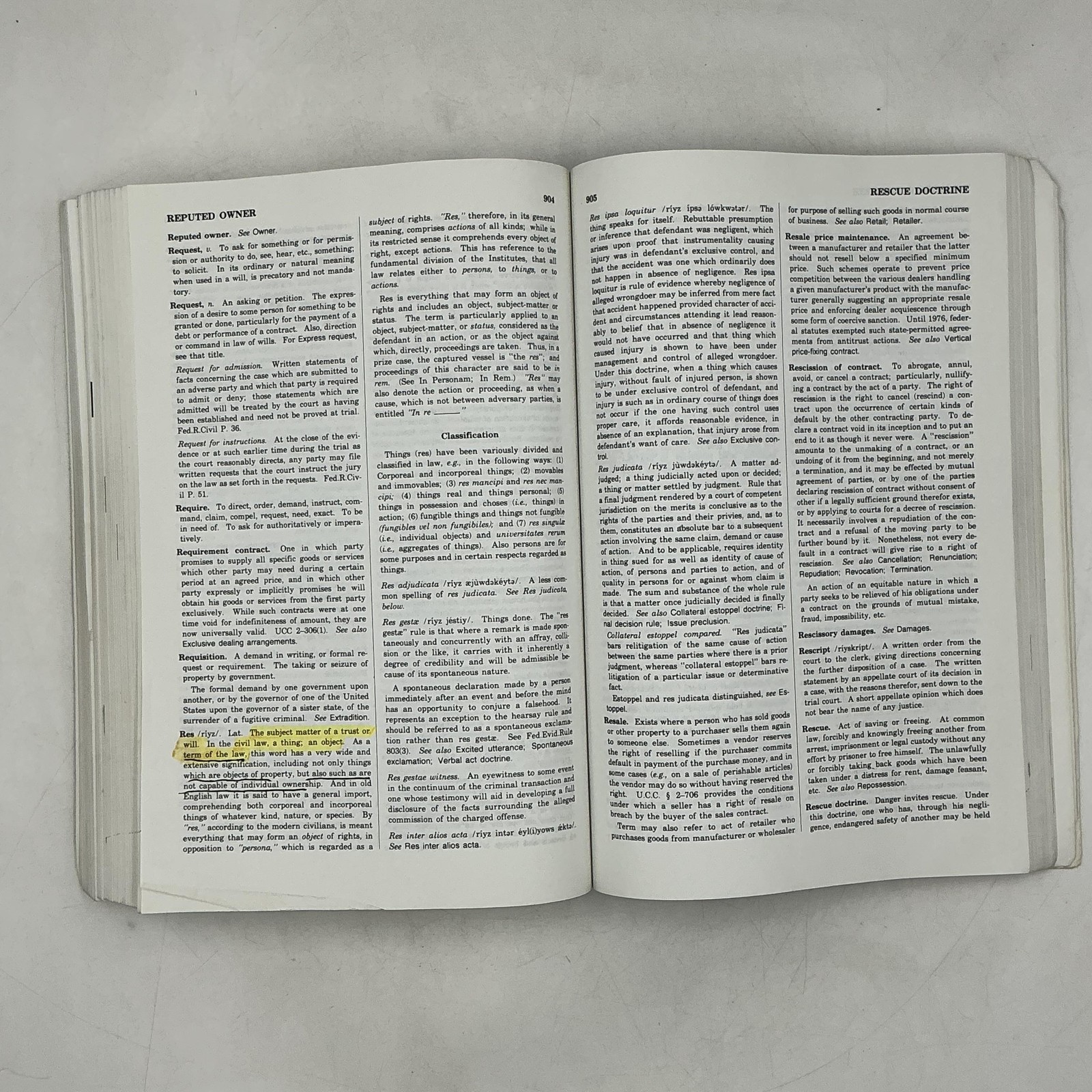 Vintage Black’s Law Dictionary With Pronunciations Henry Black Blue PB 1994 Law