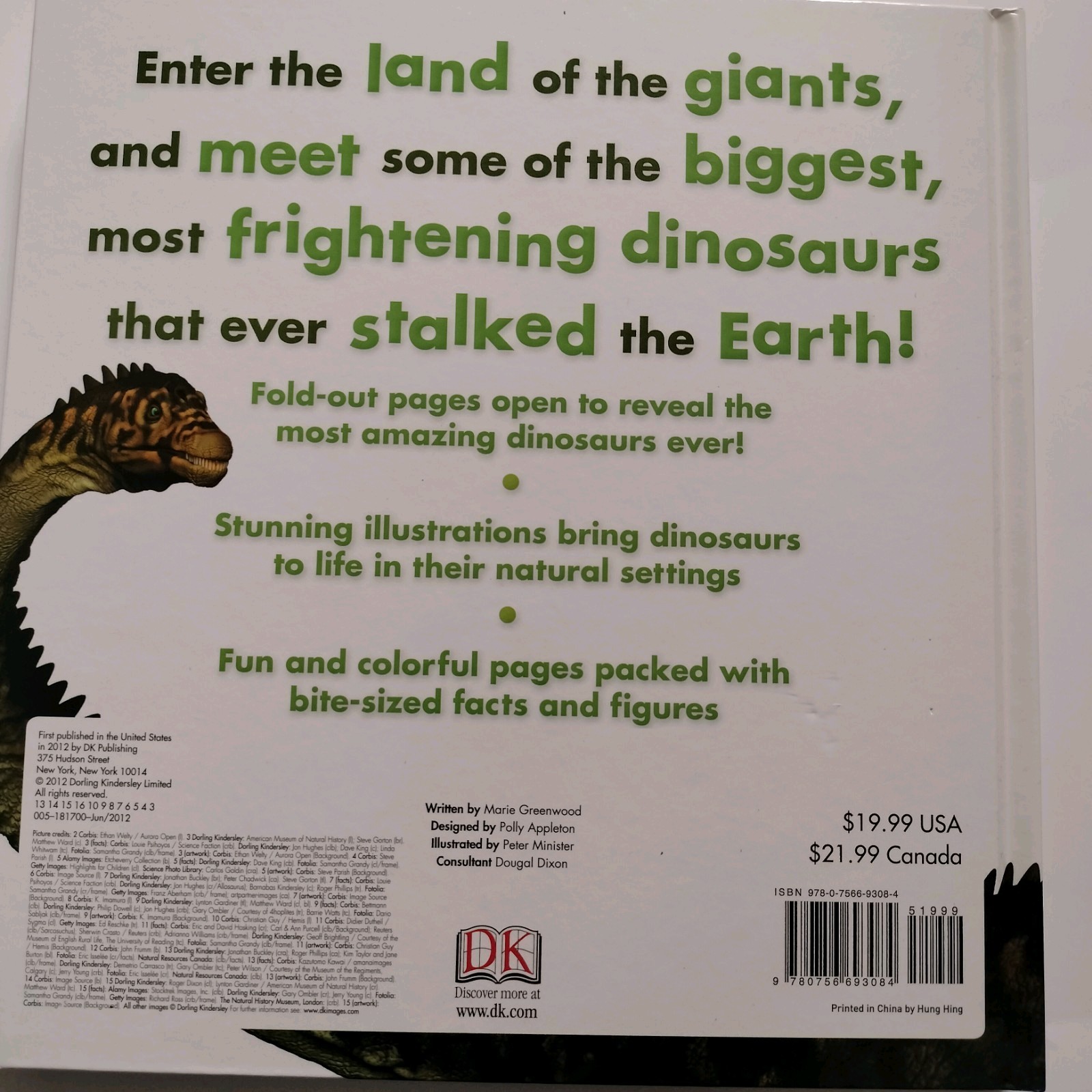 Amazing Giant Dinosaurs by DK (2012, Hardcover)