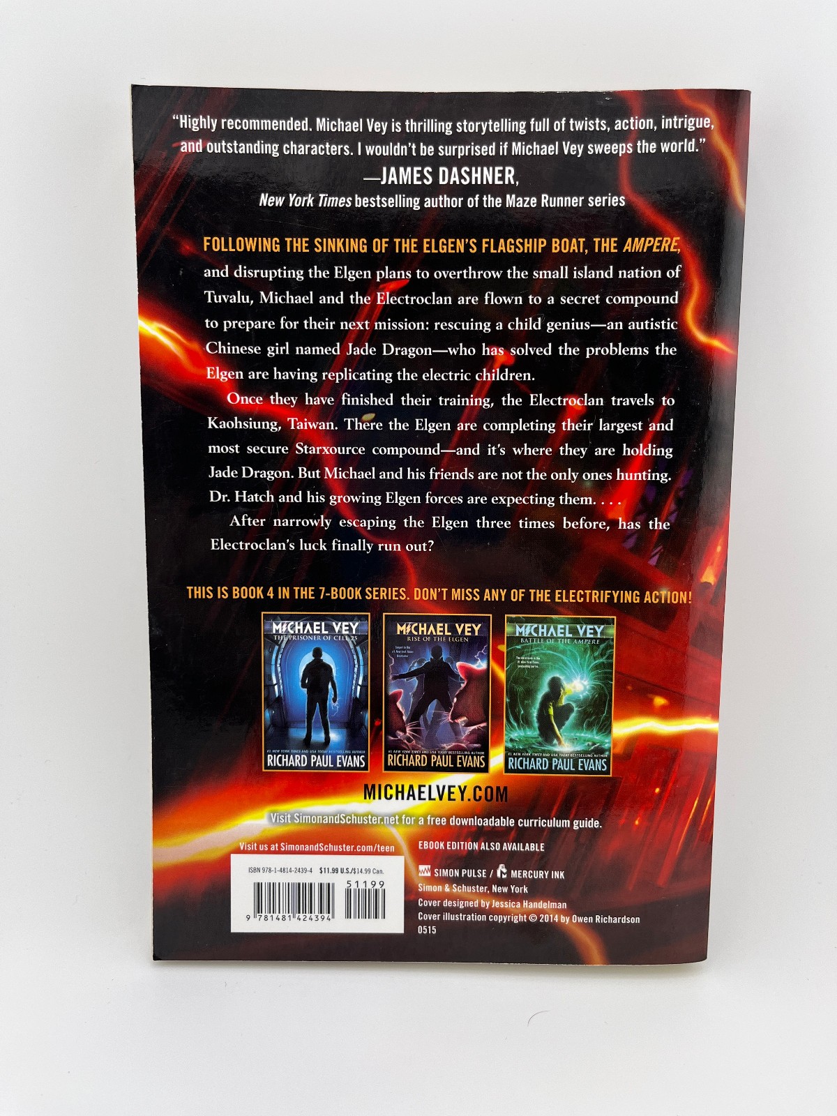 Michael Vey Books #1 2 3 Boxed Paperback Set Plus #4 & 5 by Richard Paul Evans